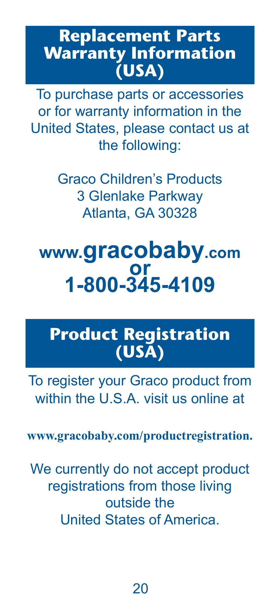 Judfrede | Graco PD135573A User Manual | Page 20 / 40