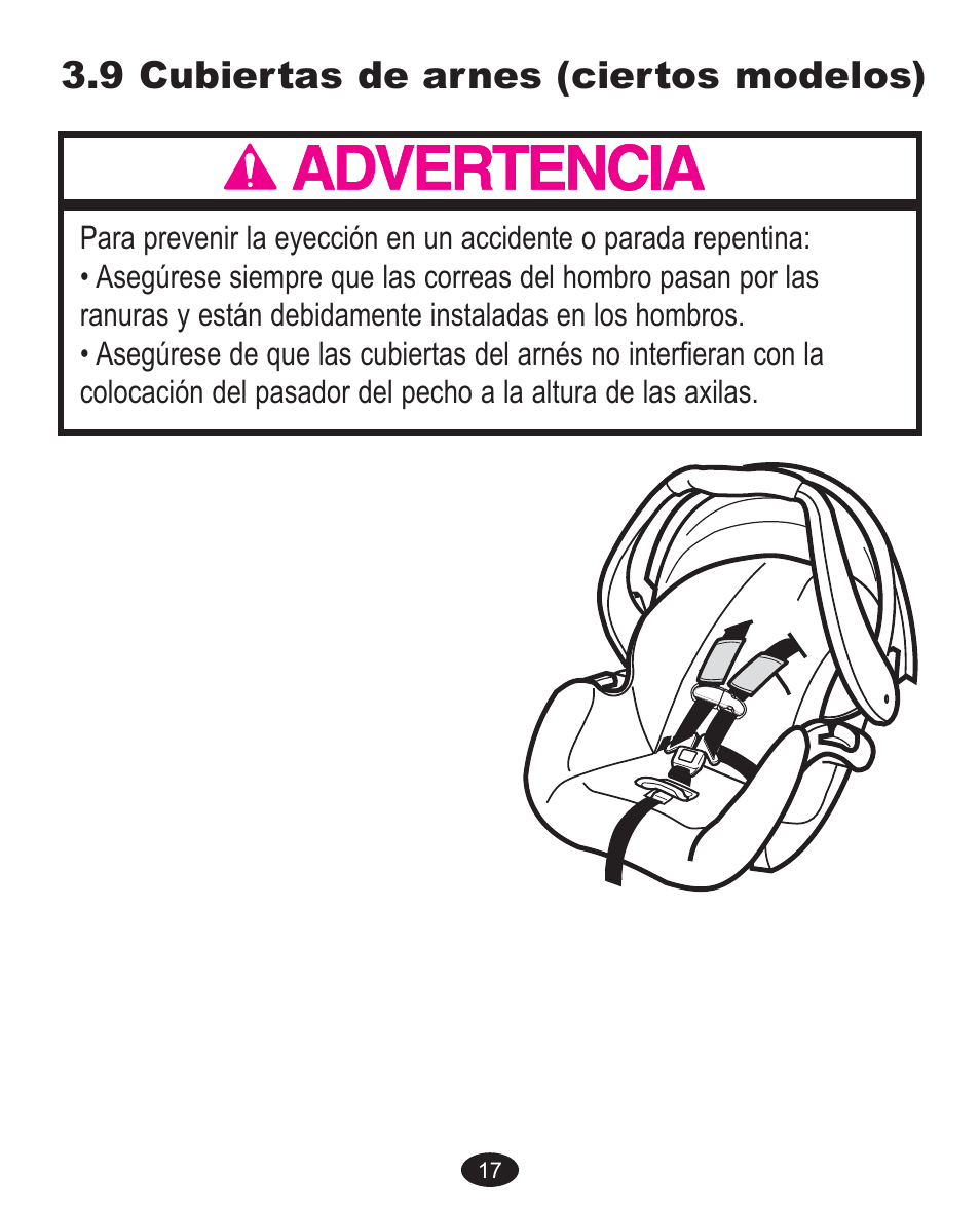 9 cubiertas de arnes (ciertos modelos) | Graco 1757083 User Manual | Page 105 / 136