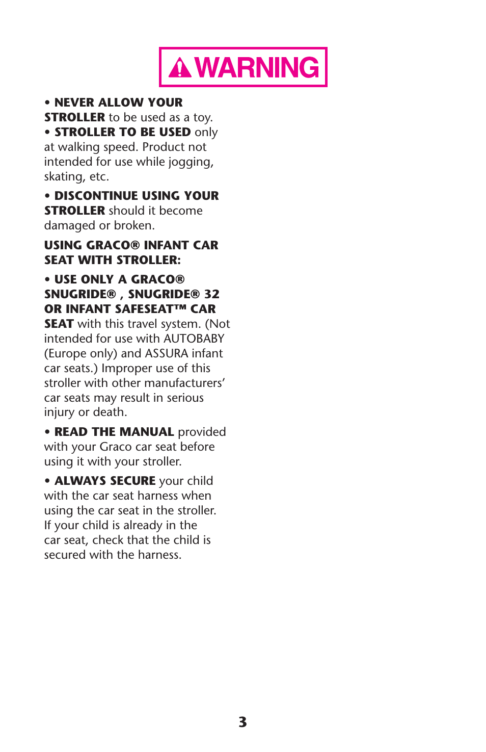 Graco 1757083 User Manual | Page 3 / 136