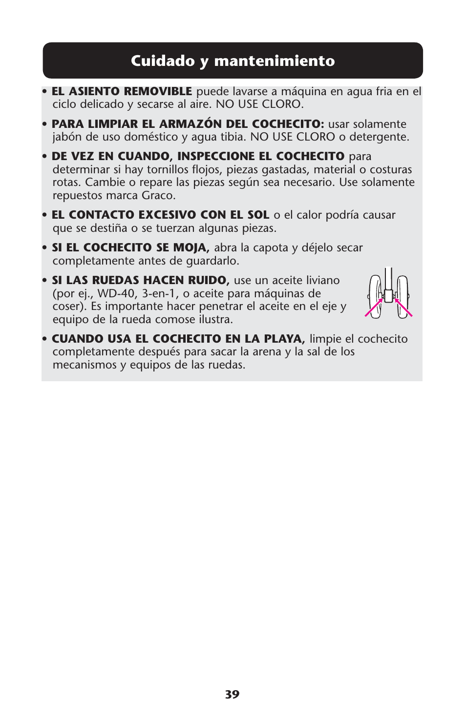 Uidado | Graco 1757083 User Manual | Page 39 / 136