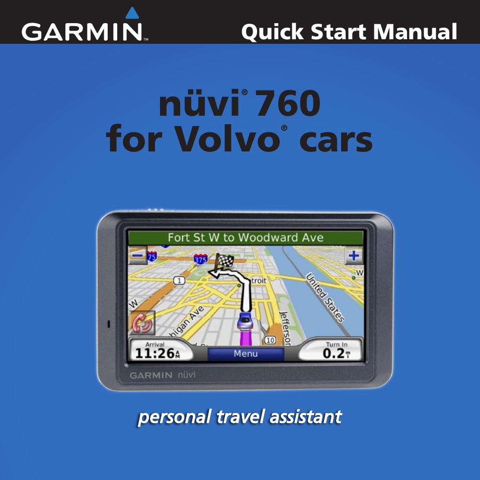 Garmin nuvi 760 User Manual | 8 pages