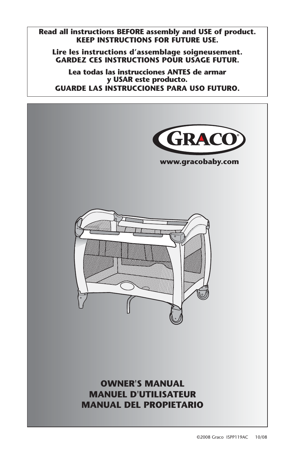 Graco Pack 'n Play ISPP119AC User Manual | 52 pages