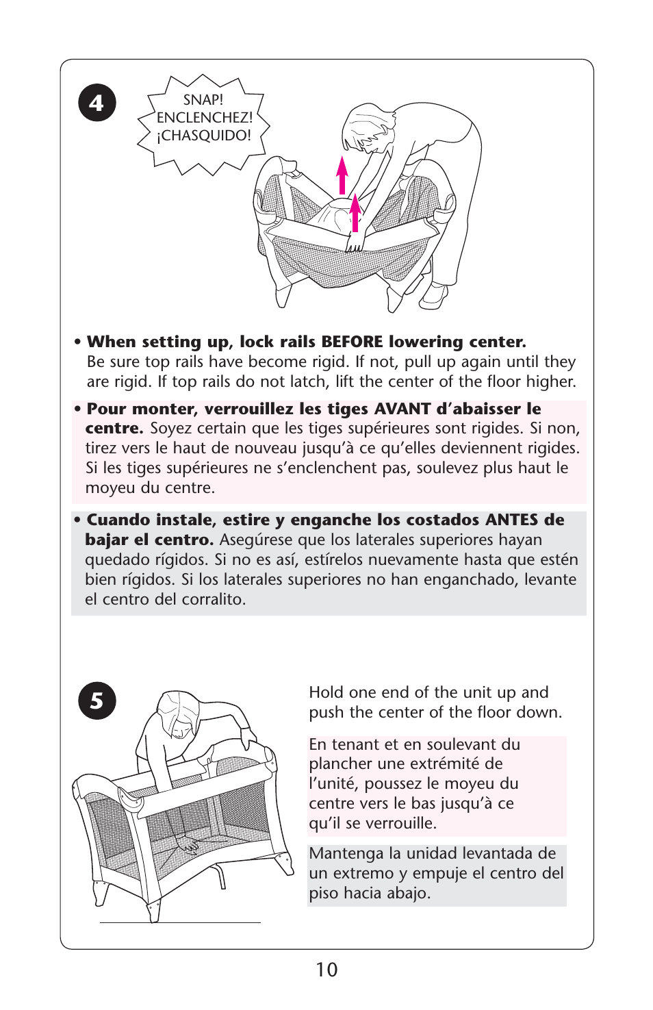 Graco Pack 'n Play ISPP119AC User Manual | Page 10 / 52