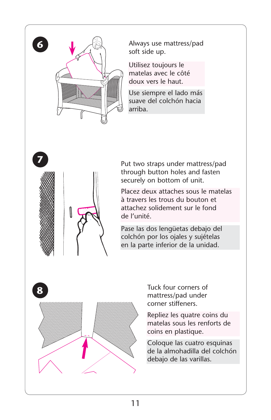 Graco Pack 'n Play ISPP119AC User Manual | Page 11 / 52