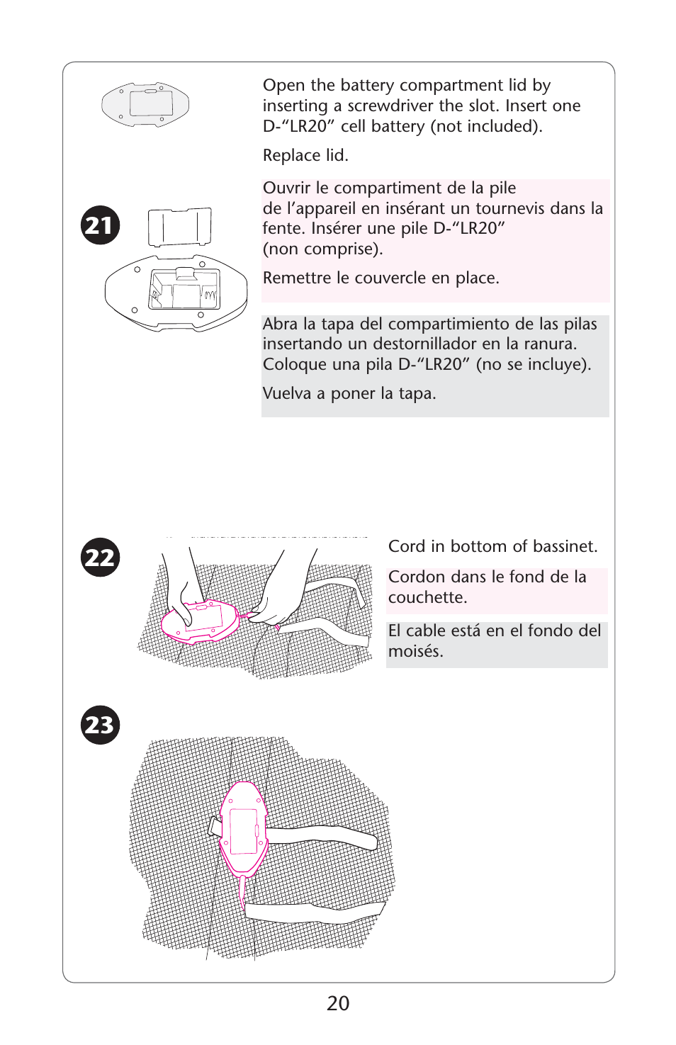 Graco Pack 'n Play ISPP119AC User Manual | Page 20 / 52