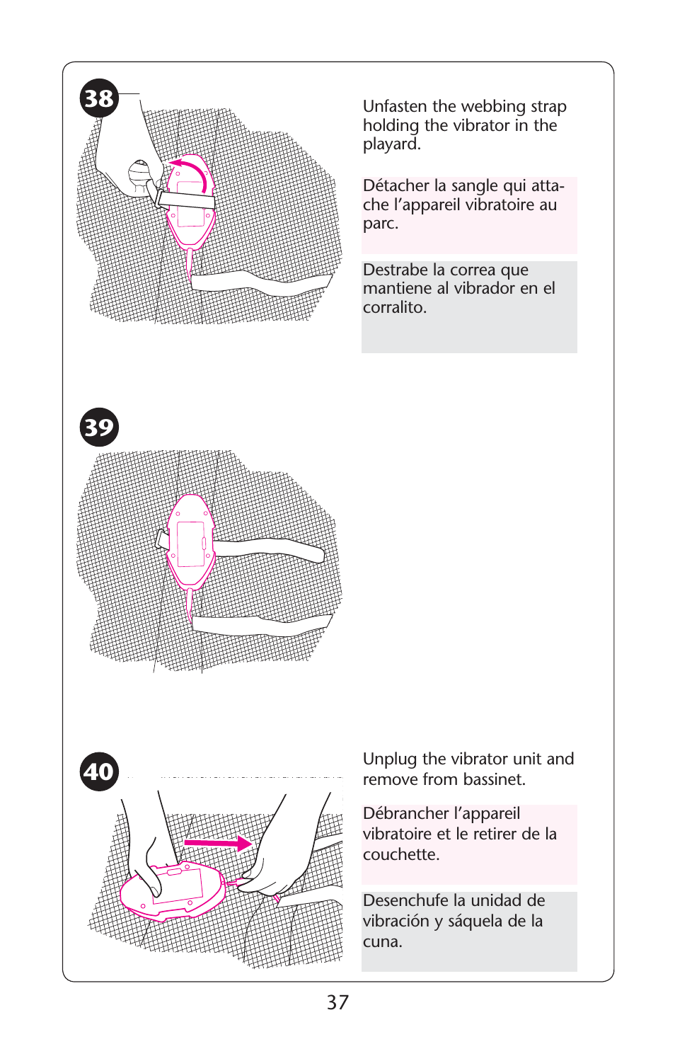 Graco Pack 'n Play ISPP119AC User Manual | Page 37 / 52