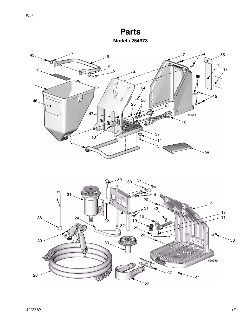 Parts | Graco RTX-650 User Manual | Page 17 / 20