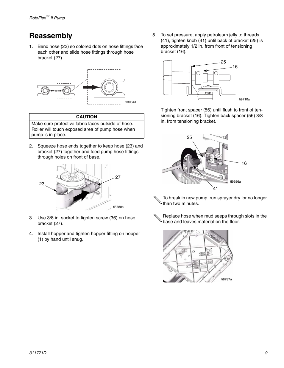 Reassembly | Graco RTX-650 User Manual | Page 9 / 20