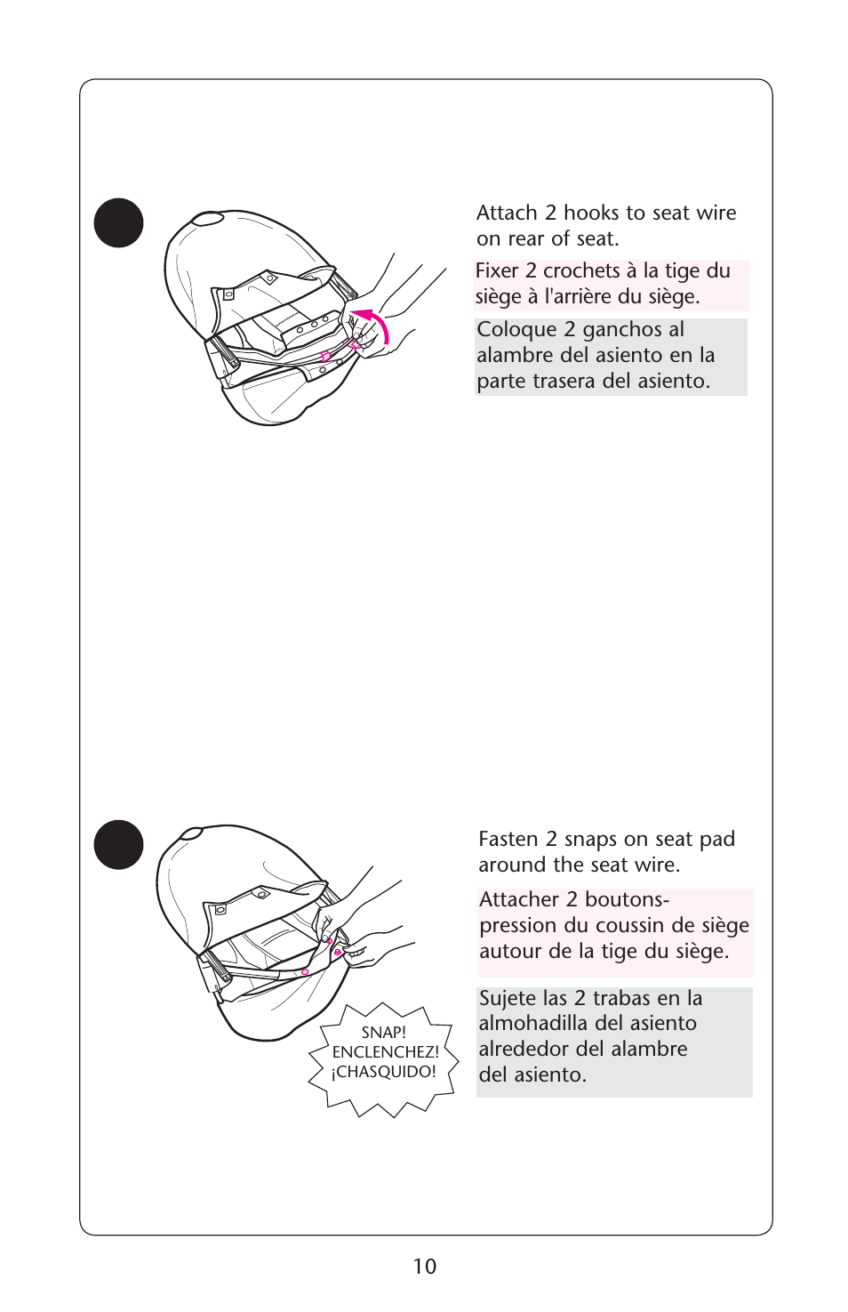 Graco Lovin' Hug PD120910A User Manual | Page 10 / 48