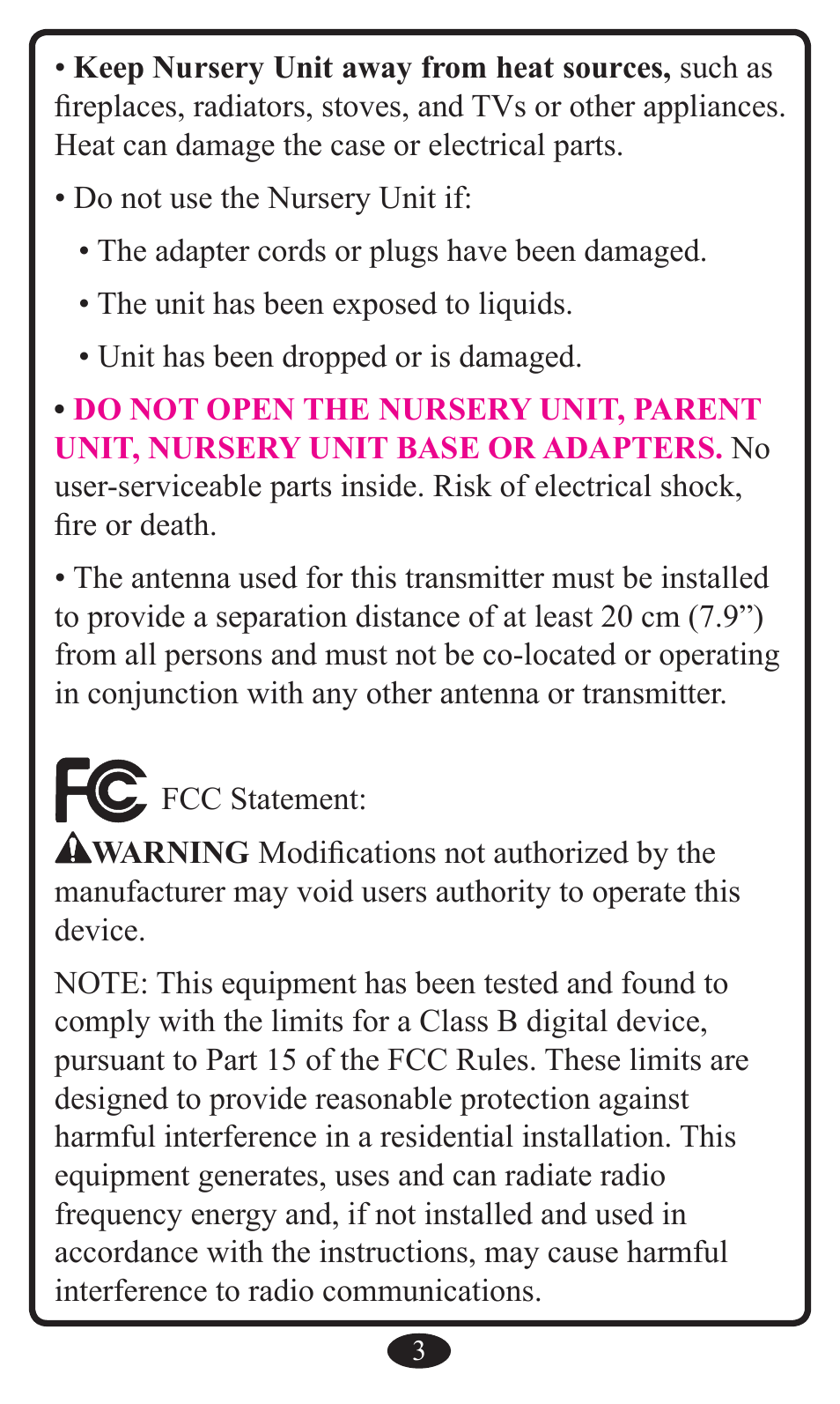 Graco 2797 User Manual | Page 3 / 73