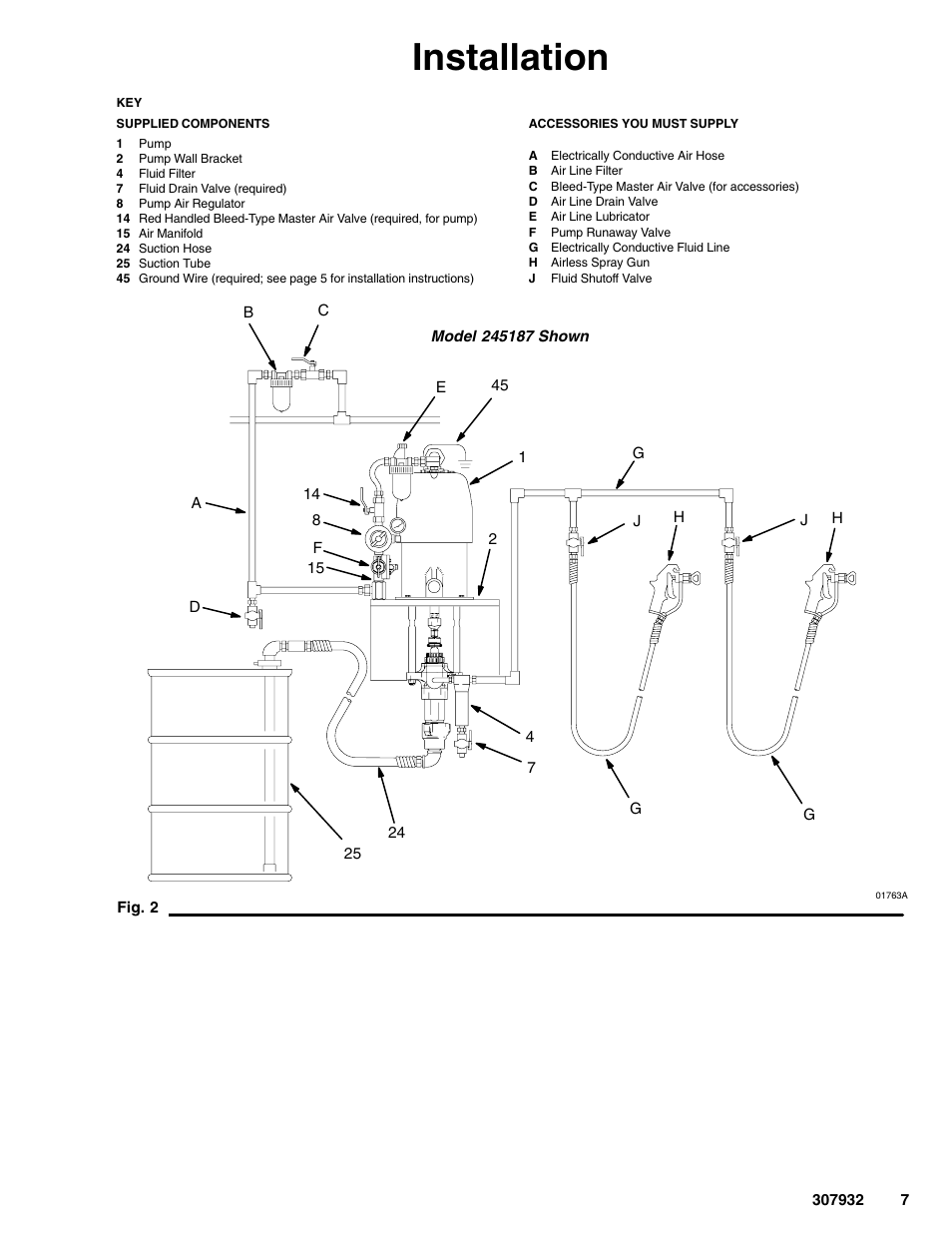 Installation | Graco Bulldog 245187 User Manual | Page 7 / 22