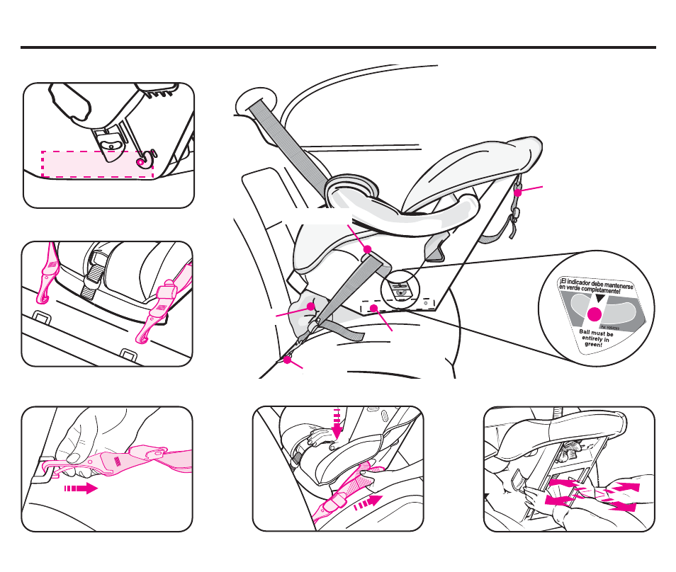 Rear-facing installation with latch, Continued) | Graco ComfortSport ISPC099BA User Manual | Page 11 / 92