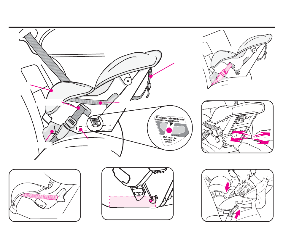 Rear-facing installation with vehicle seat belts, Continued) | Graco ComfortSport ISPC099BA User Manual | Page 15 / 92
