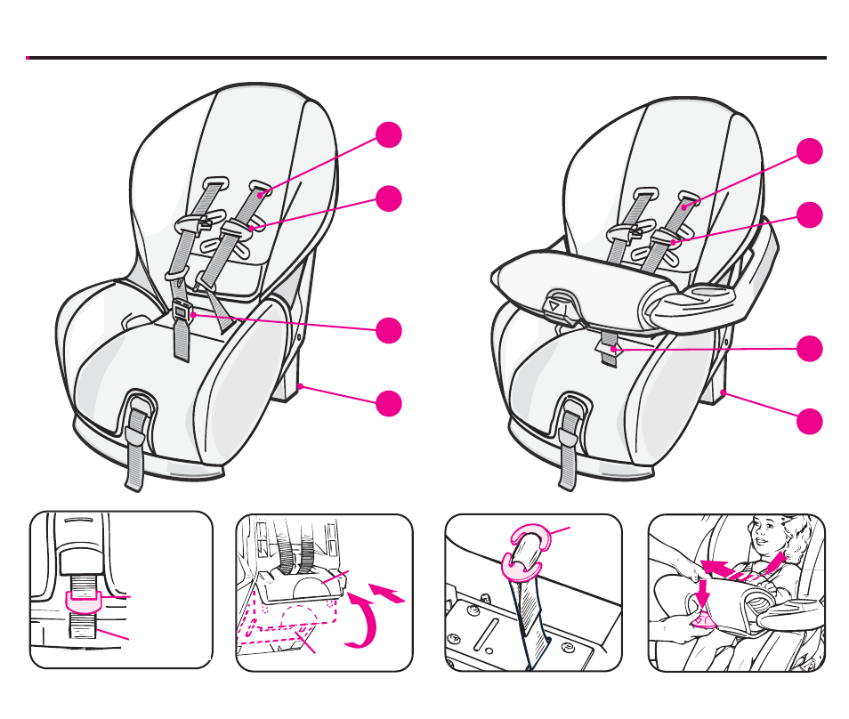 Point models, Overhead shield models, Operations and adjustments | Graco ComfortSport ISPC099BA User Manual | Page 21 / 92