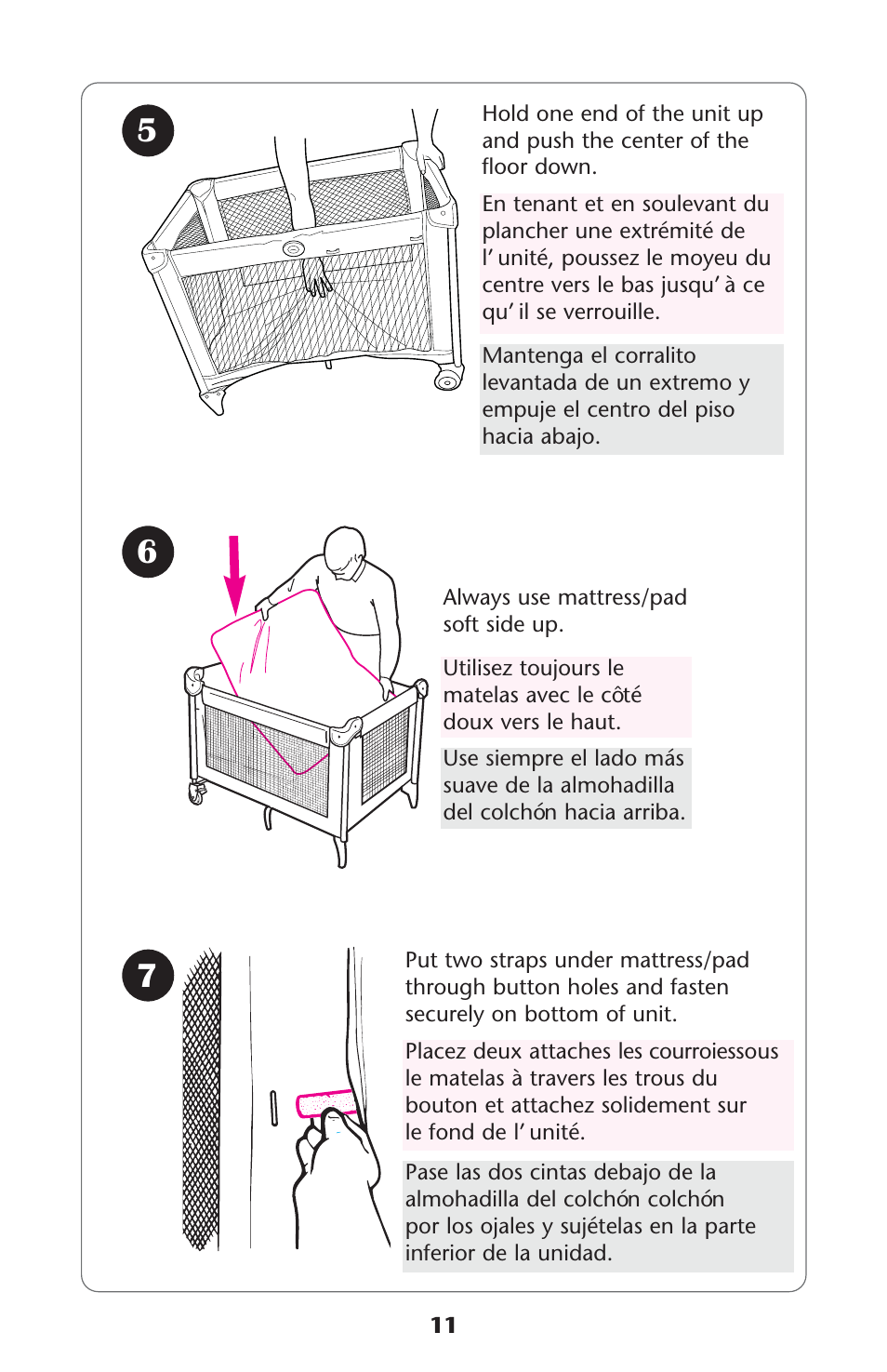 Graco Pack 'n Play 9351RSH User Manual | Page 11 / 28