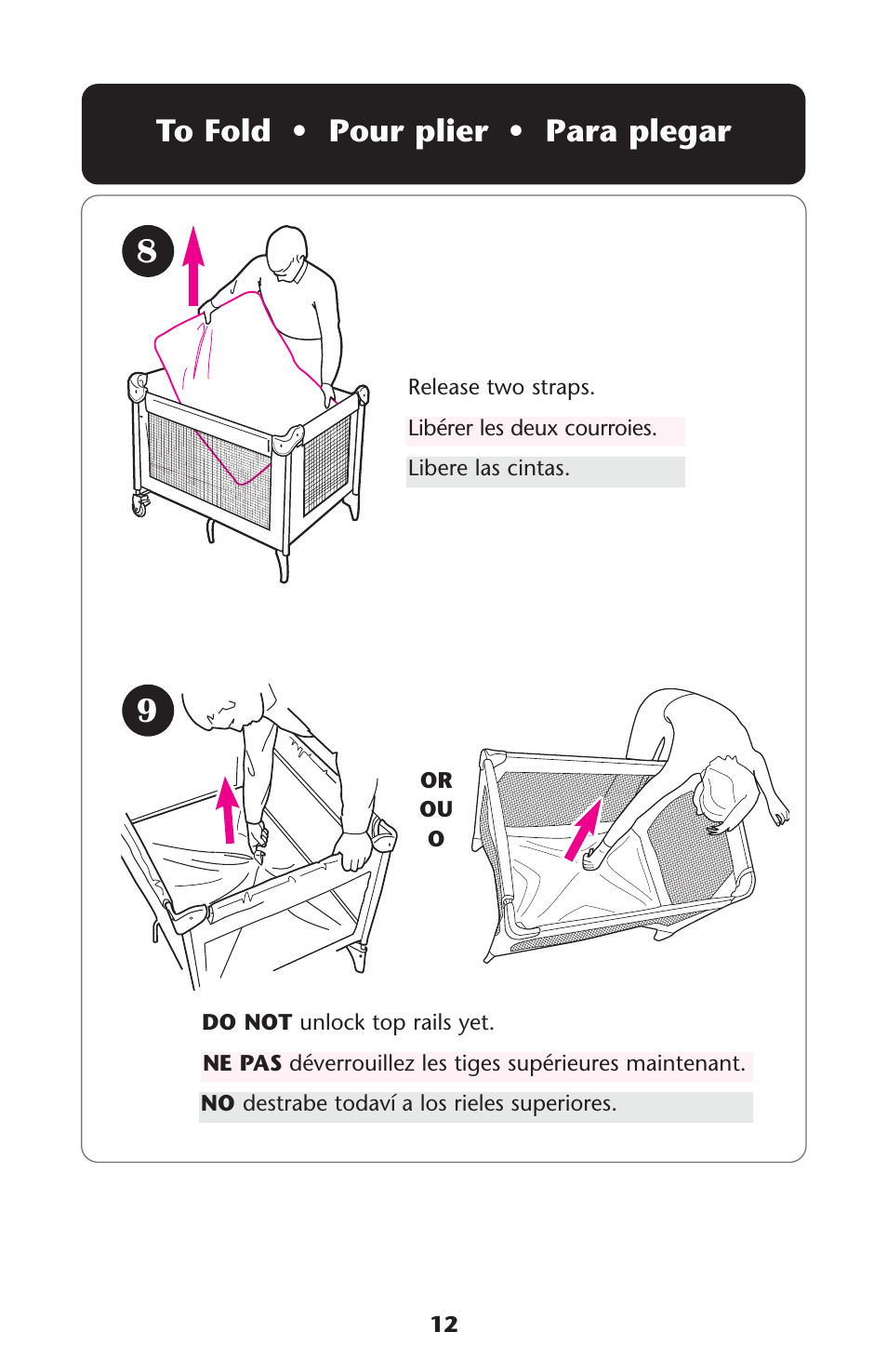 Graco Pack 'n Play 9351RSH User Manual | Page 12 / 28