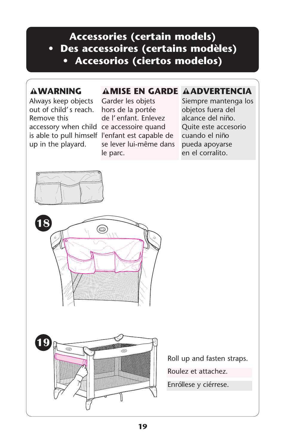 Graco Pack 'n Play 9351RSH User Manual | Page 19 / 28