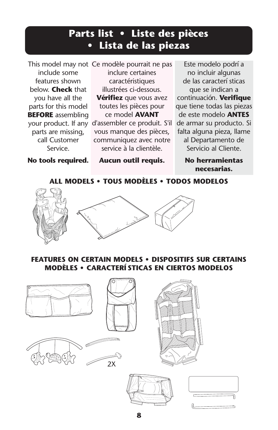 Graco Pack 'n Play 9351RSH User Manual | Page 8 / 28