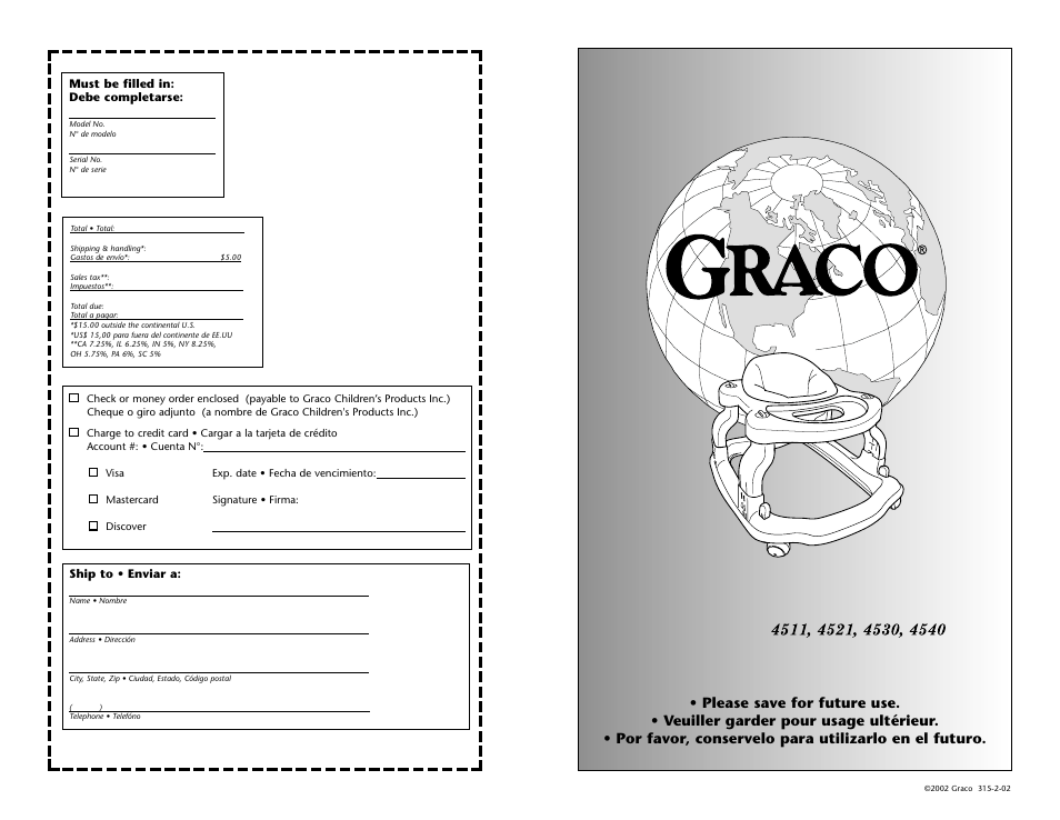 Graco 4511 User Manual | 28 pages