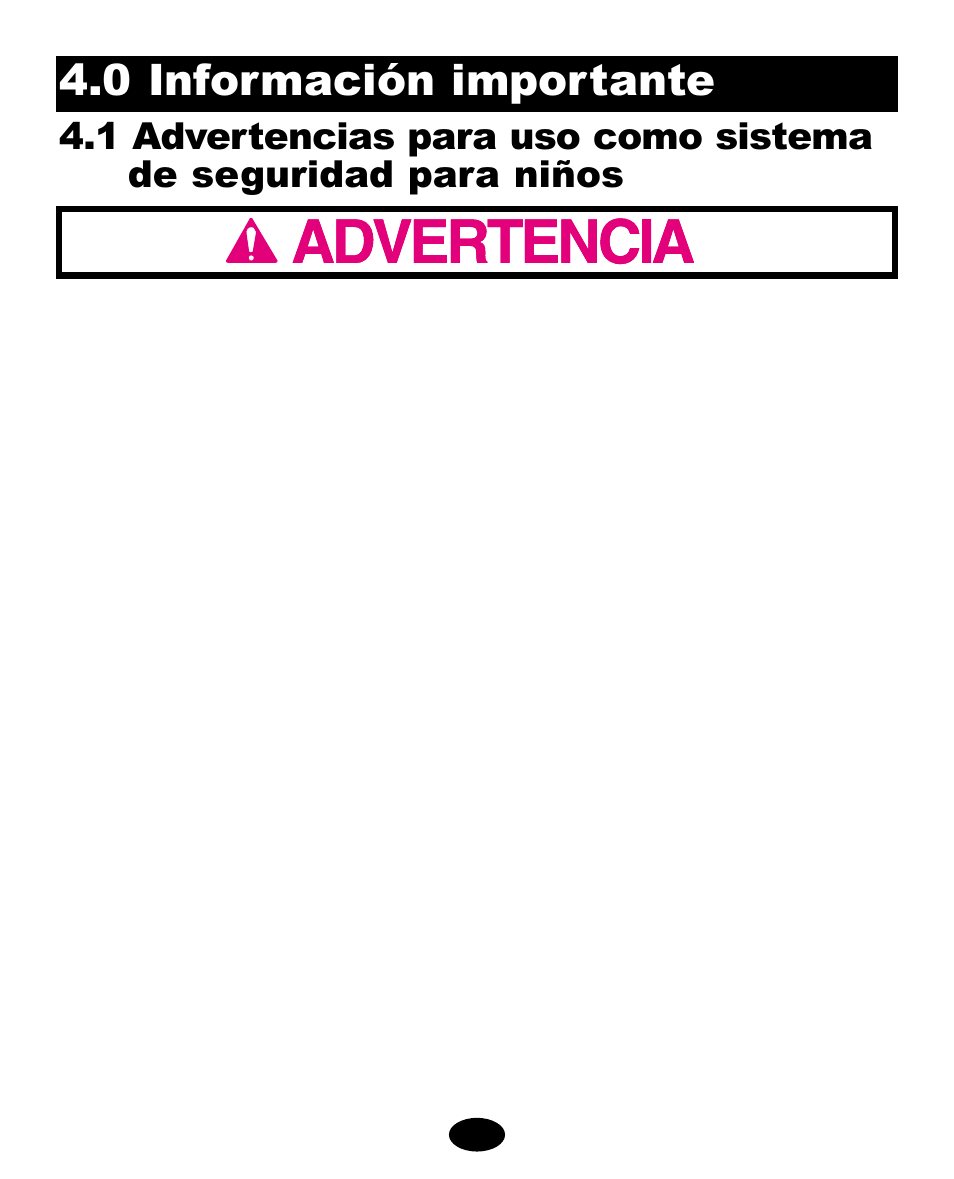 0 información importante | Graco 6900 User Manual | Page 85 / 112