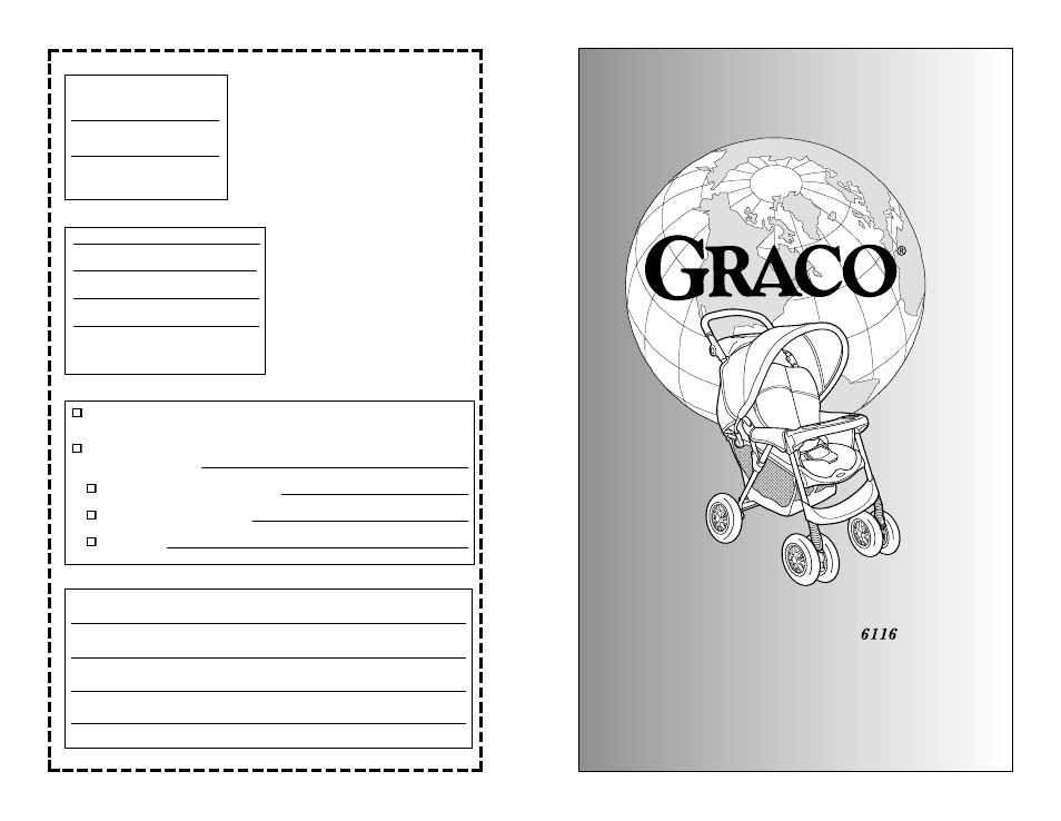 Graco 6116 User Manual | 20 pages