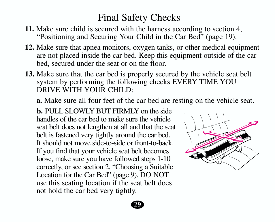 Final safety checks | Graco 8403 User Manual | Page 29 / 36