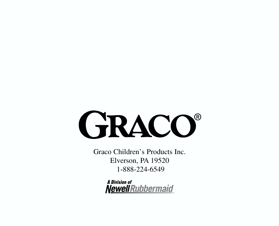 Graco 8403 User Manual | Page 36 / 36