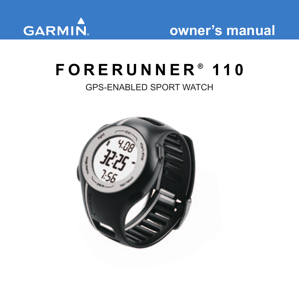 Graco FORERUNNER 110 User Manual | 16 pages
