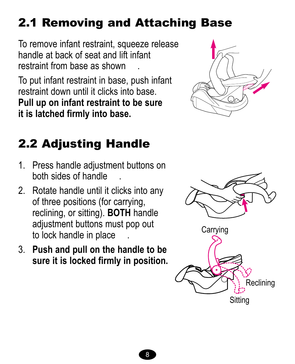 Graco 8474 User Manual | Page 8 / 66