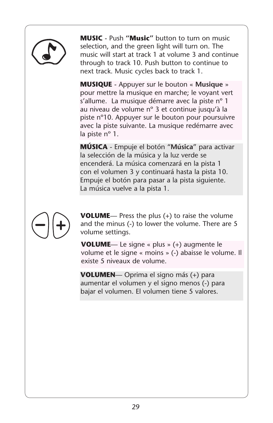 Graco Silhouette Swing User Manual | Page 29 / 44