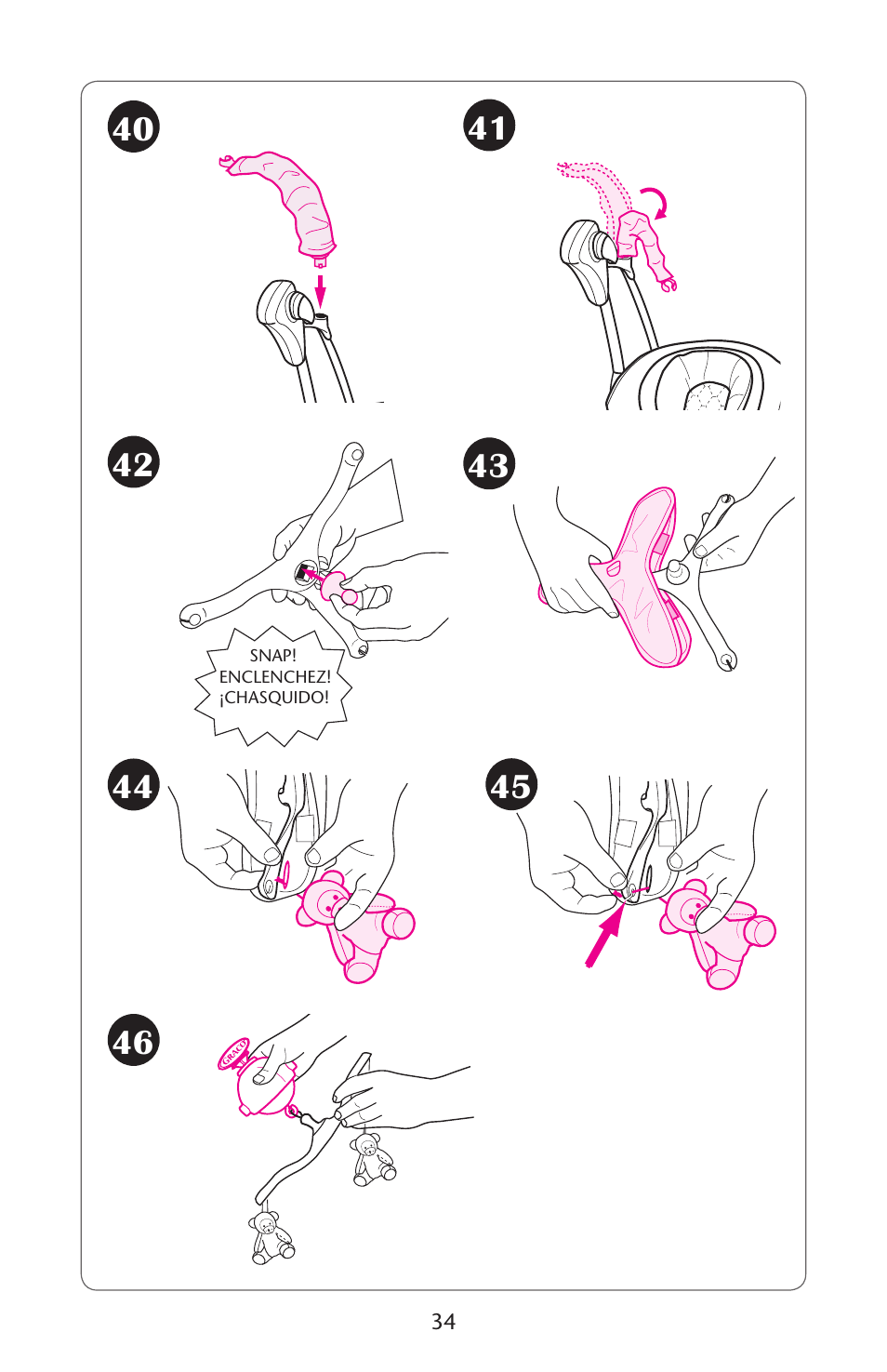 Graco Silhouette Swing User Manual | Page 34 / 44