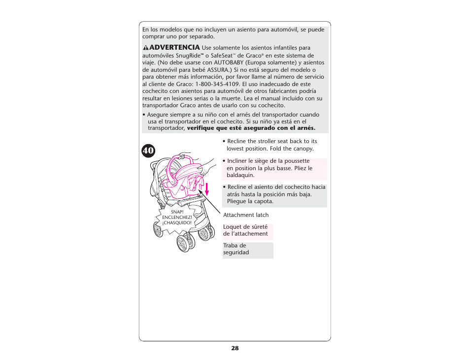 Advertencia | Graco ISPA237AA User Manual | Page 28 / 136