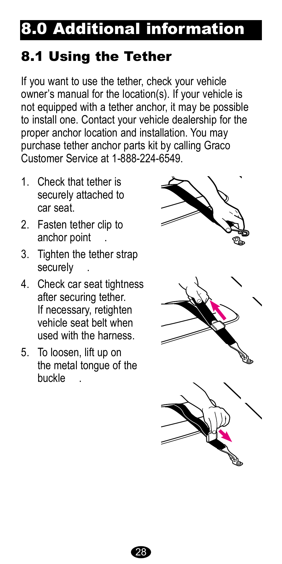 0 additional information | Graco CarGo 8485 User Manual | Page 28 / 68