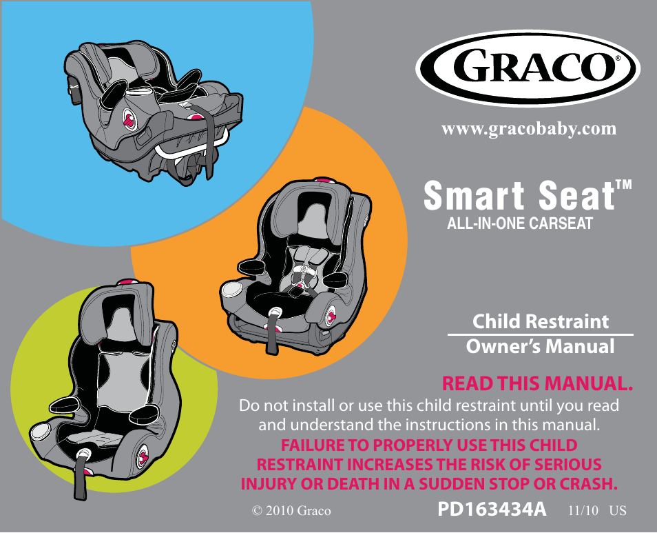 Graco SMART SEAT PD163434A User Manual | 60 pages