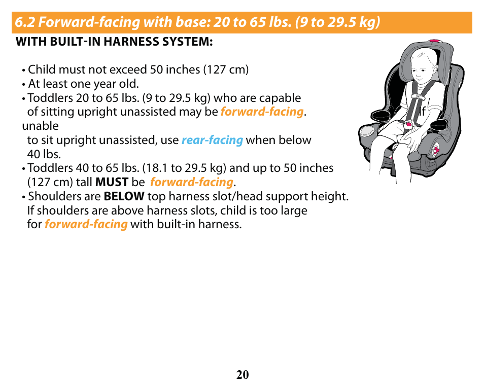 Graco SMART SEAT PD163434A User Manual | Page 20 / 60