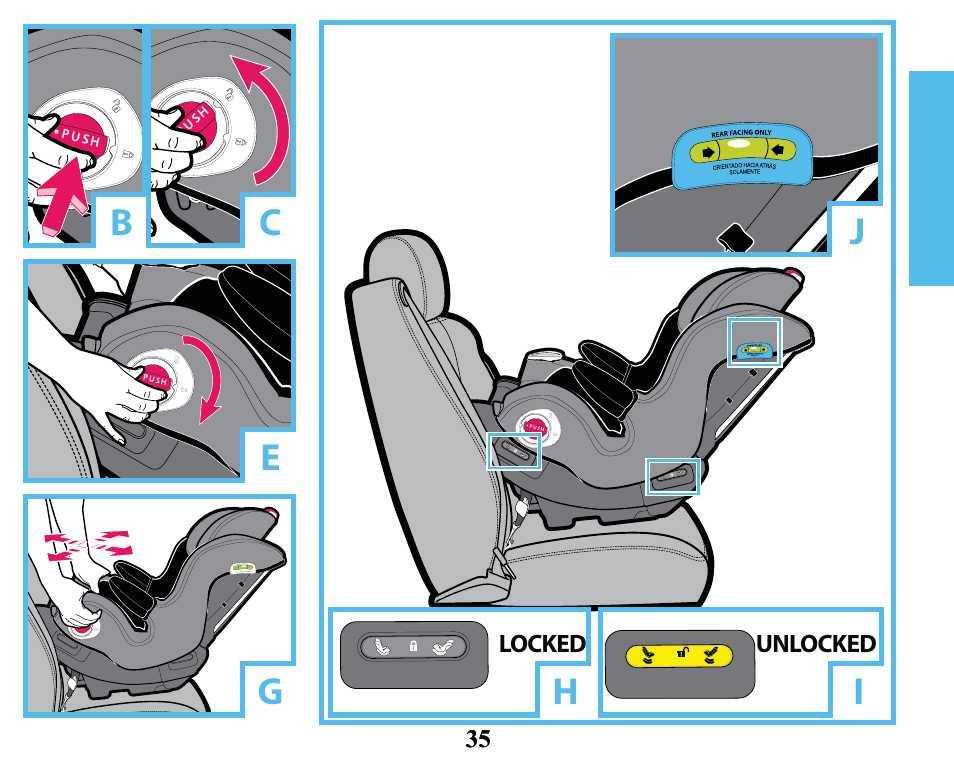 Ge c b | Graco SMART SEAT PD163434A User Manual | Page 35 / 60