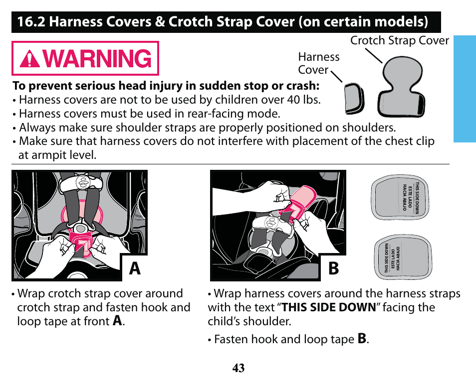 Graco SMART SEAT PD163434A User Manual | Page 43 / 60