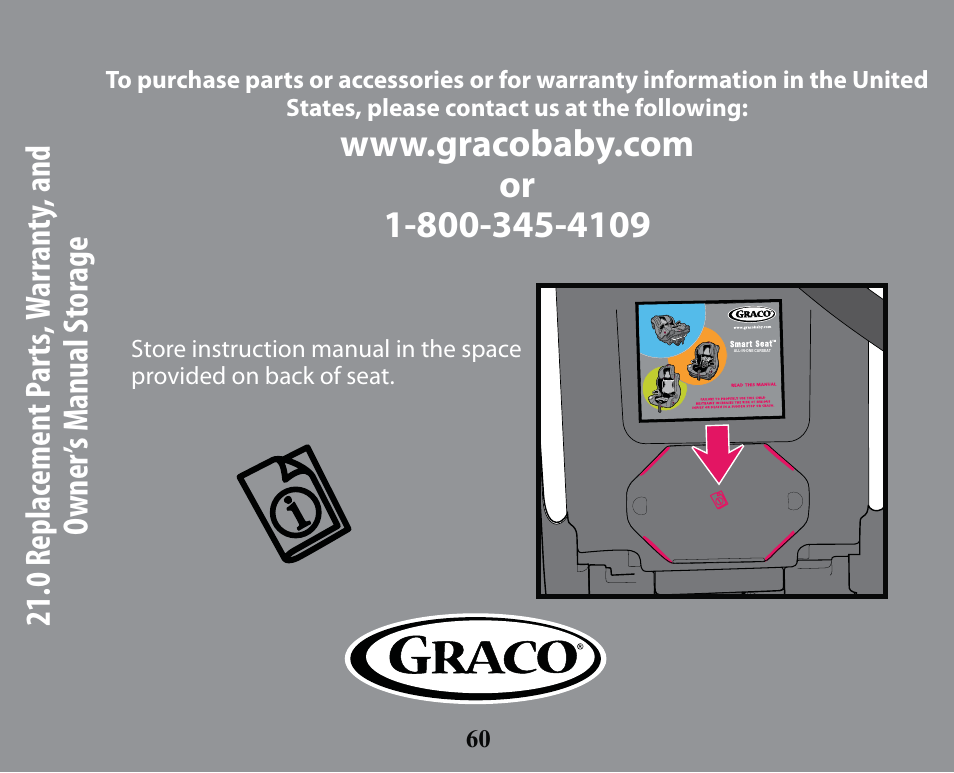 Graco SMART SEAT PD163434A User Manual | Page 60 / 60