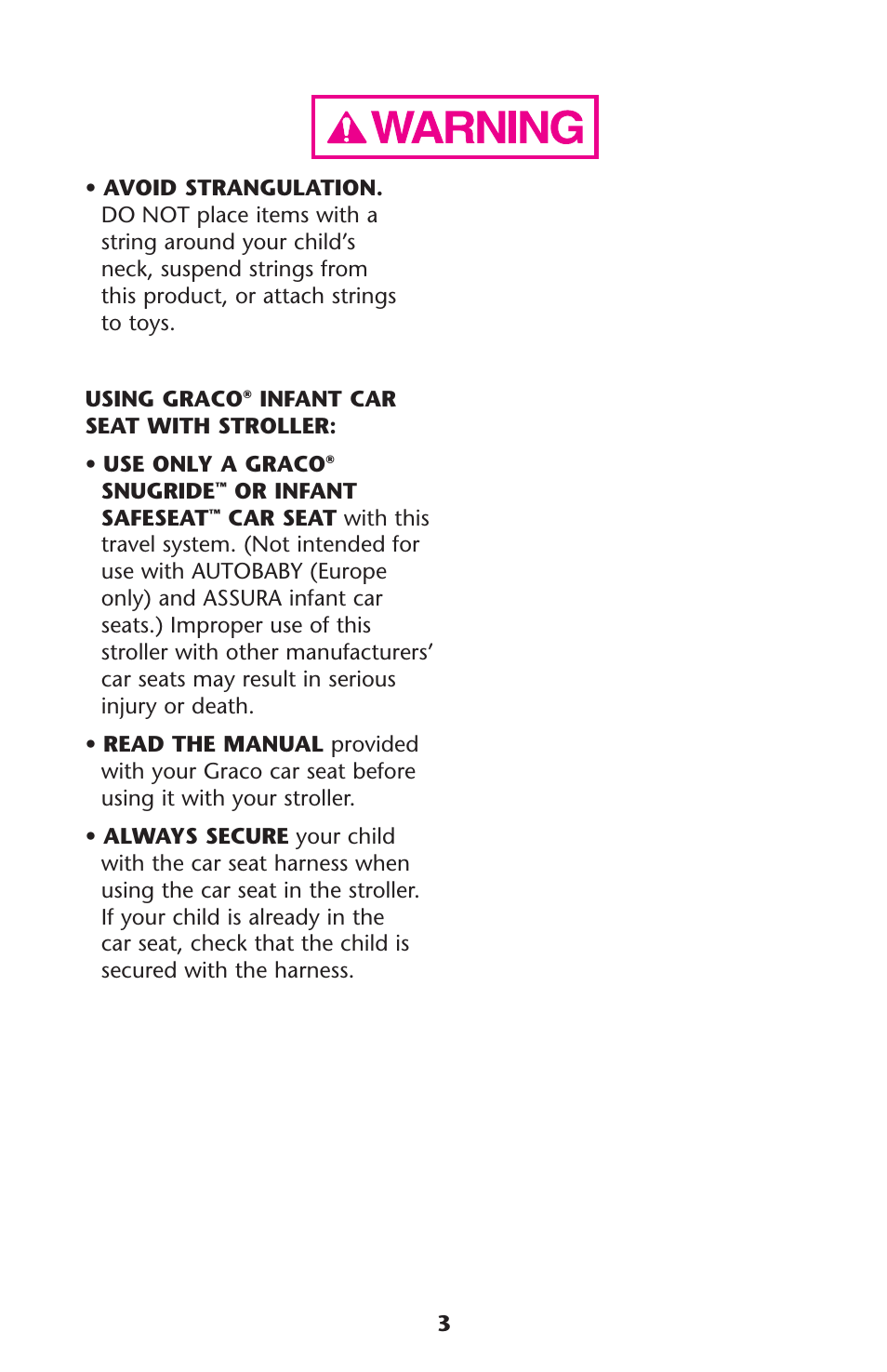 Graco ISPA113AB User Manual | Page 3 / 128