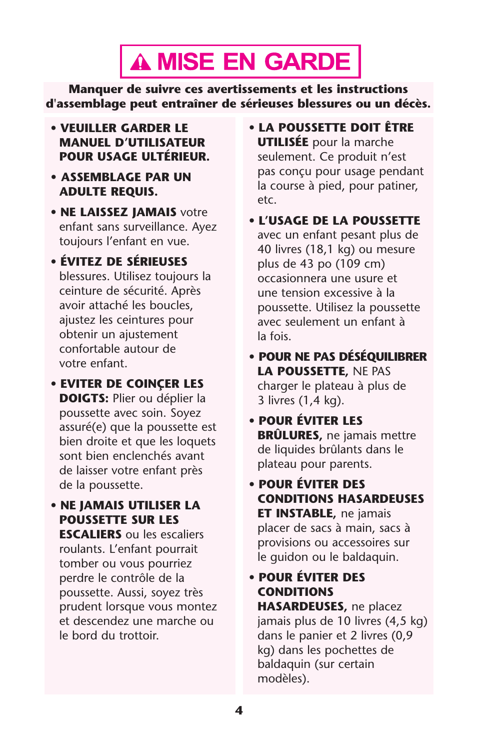 Graco ISPA113AB User Manual | Page 4 / 128