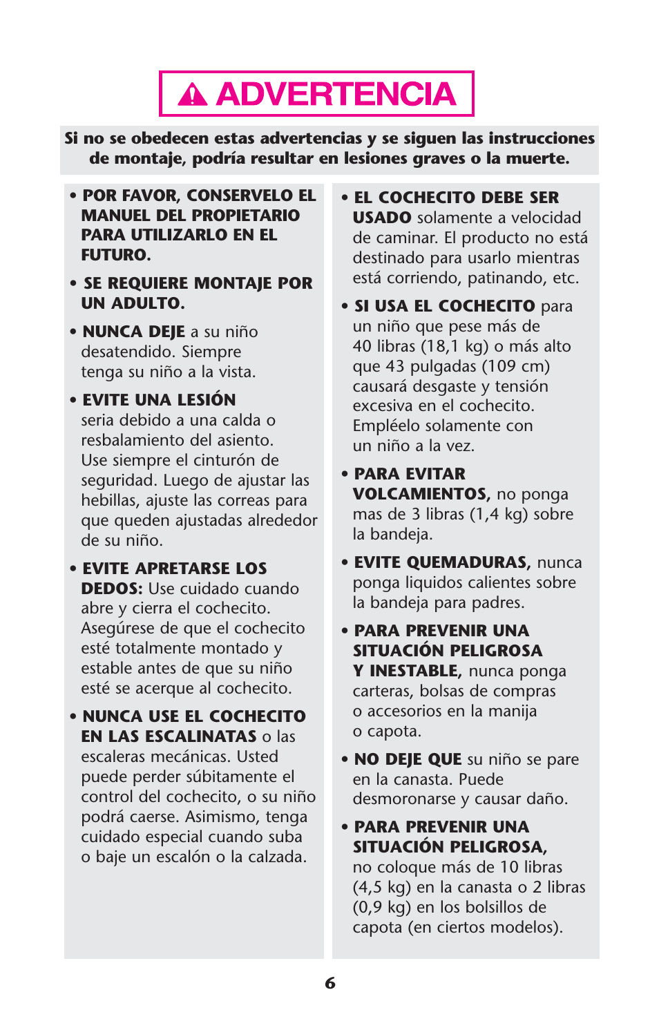 Graco ISPA113AB User Manual | Page 6 / 128