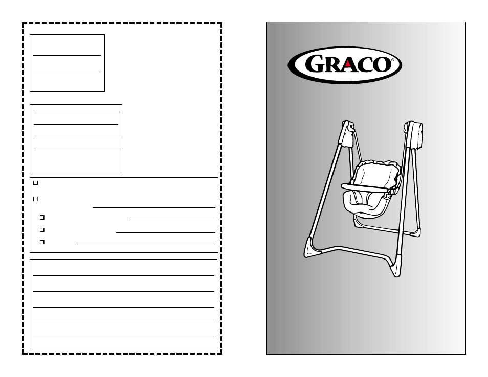 Open top swings | Graco Open Top ISPS002AA User Manual | Page 44 / 46