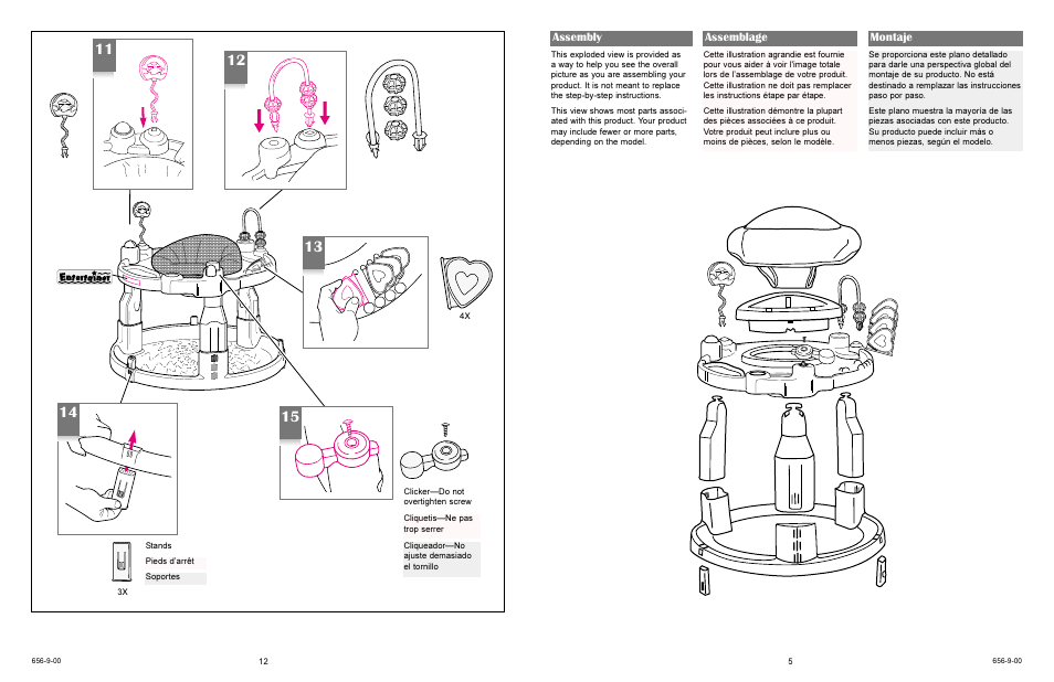 Assembly, Assemblage montaje | Graco 4622 User Manual | Page 12 / 16
