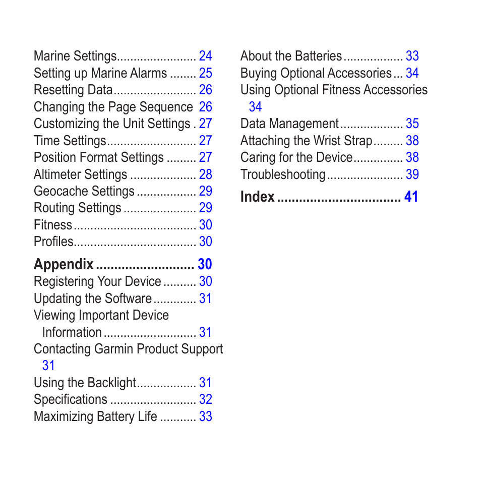 Garmin GPSMAP 78sc User Manual | Page 4 / 48
