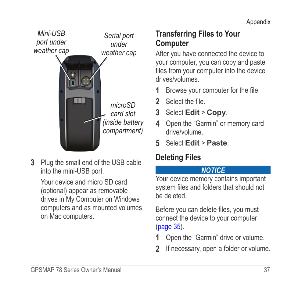 Garmin GPSMAP 78sc User Manual | Page 41 / 48