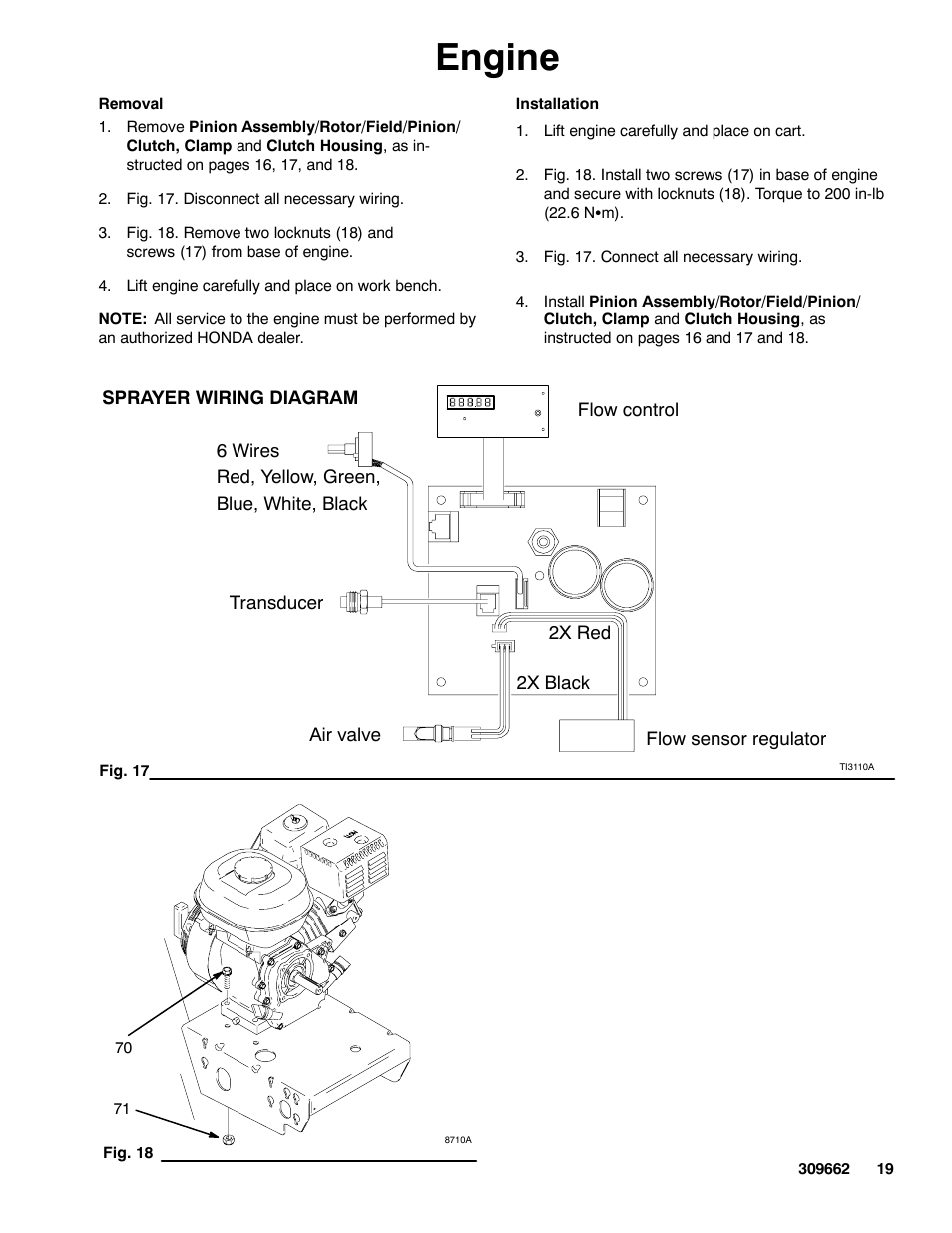 Engine | Graco TEXSPRAY 1030 User Manual | Page 19 / 28