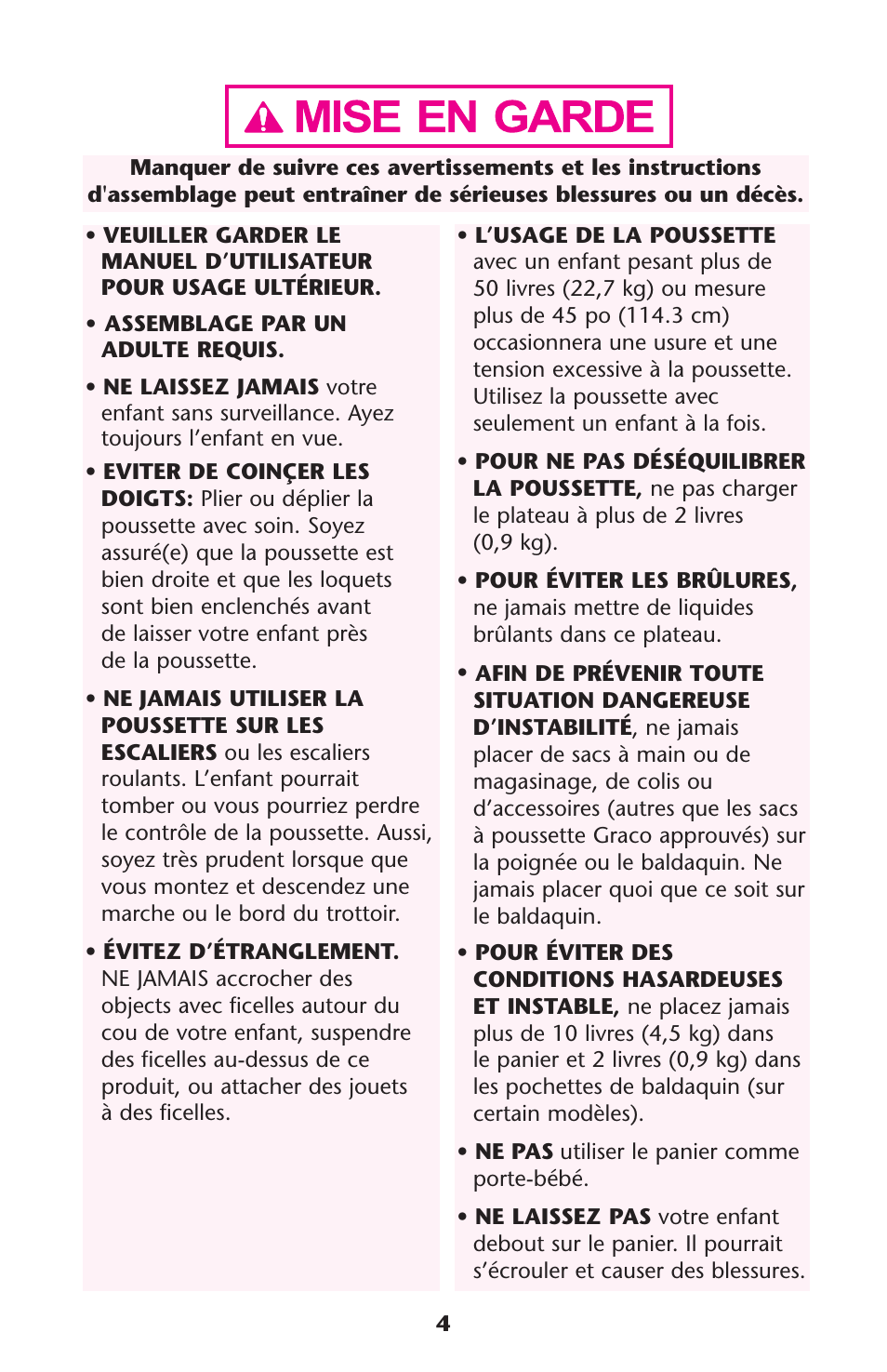 Graco 1776143 User Manual | Page 4 / 40