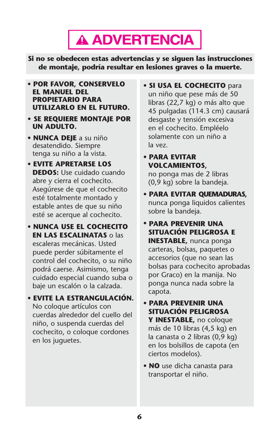 Graco 1776143 User Manual | Page 6 / 40