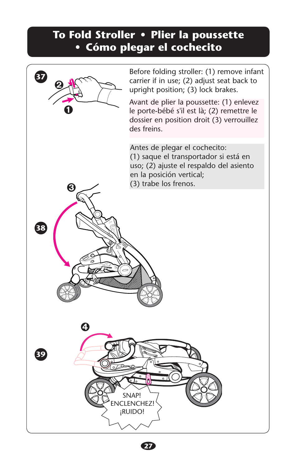4o s | Graco 1755755 User Manual | Page 27 / 132