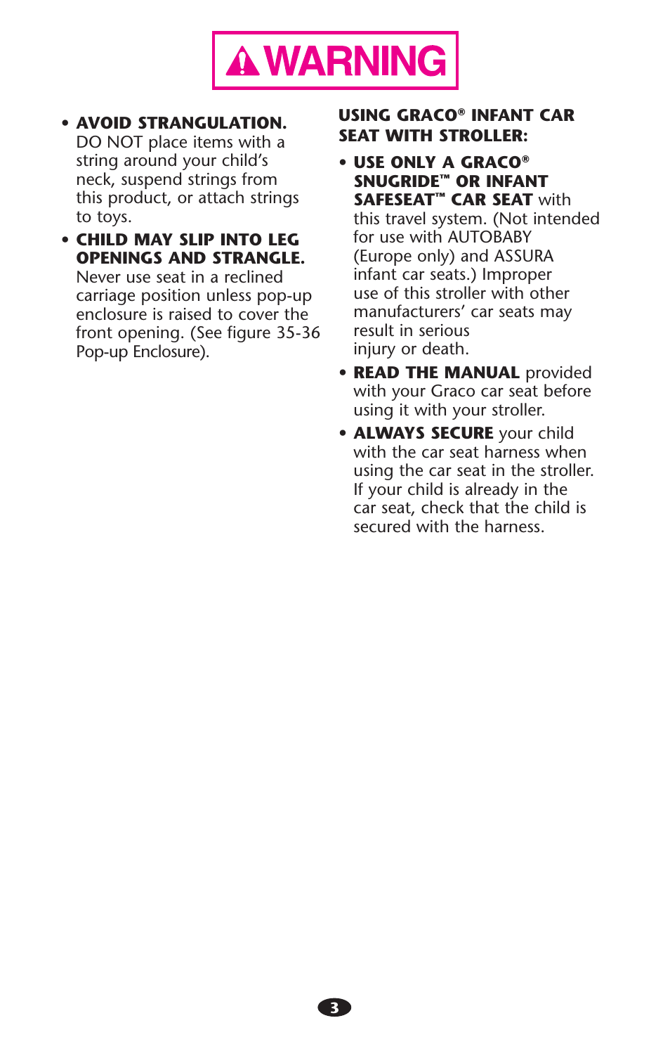 Graco 1755755 User Manual | Page 3 / 132